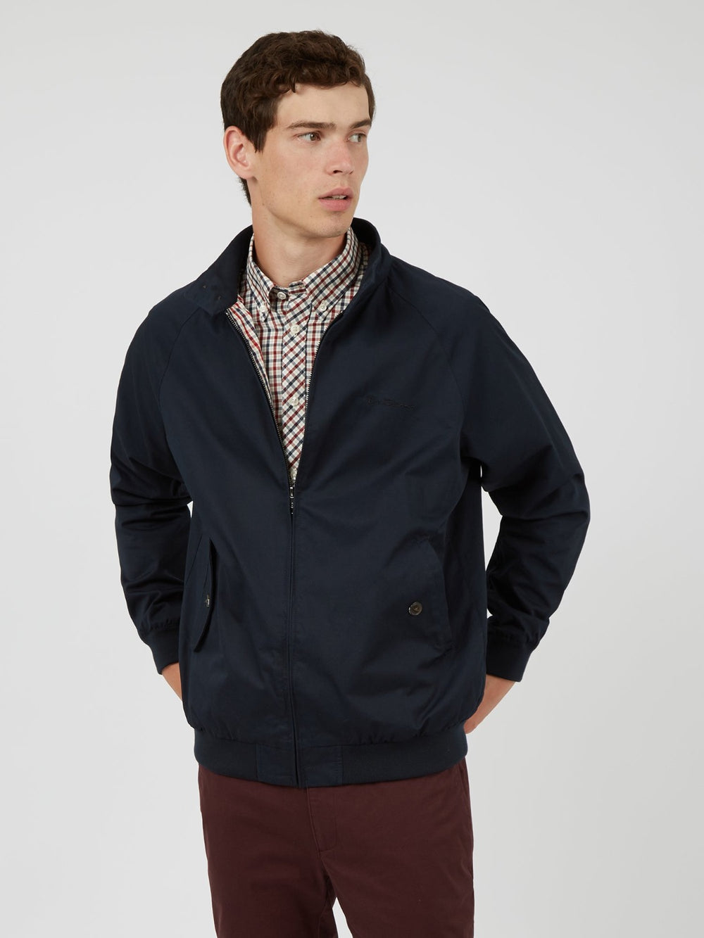 Vestes Ben Sherman Signature Harrington Bleu Marine | WVG-44728874